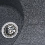 Зображення Гранітна мийка для кухні VALESO LIRA 7750 матова Графіт ИМ Light-Deco 1 