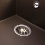 Изображение Гранітна мийка для кухні VALESO SOLID 7843 матова Темна скеля ИМ Light-Deco 4 