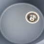 Изображение Гранітна мийка для кухні VALESO ONYX 5847 матова Сірий металік ИМ Light-Deco 5 
