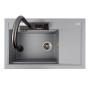 Изображение Гранітна мийка VALESO ATRUM 7950 матова Сірий металік ИМ Light-Deco 