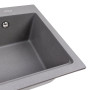 Зображення Гранітна мийка для кухні VALESO NIKA 7545 матова Сірий мусон ИМ Light-Deco 3 