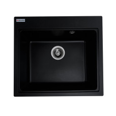 Гранітна мийка для кухні VALESO VESTA 5852 матова Чорна