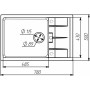 Изображение Гранітна мийка для кухні VALESO ROMA 7850 матова Сірий металік ИМ Light-Deco 1 