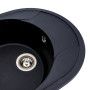 Изображение Гранітна мийка для кухні VALESO ONYX 5847 матова Чорний металік ИМ Light-Deco 4 