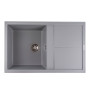 Зображення Гранітна мийка для кухні Platinum 7950 Selena матова Сірий металік ИМ Light-Deco 