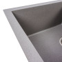 Изображение Гранітна мийка для кухні VALESO SOLID 7843 матова Сірий металік ИМ Light-Deco 3 