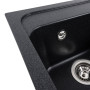 Зображення Гранітна мийка для кухні VALESO 4050 KORRADO матова Карбон ИМ Light-Deco 2 