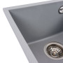 Зображення Гранітна мийка для кухні VALESO ROXY 3744 матова Сірий металік ИМ Light-Deco 4 