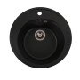 Зображення Гранітна мийка для кухні VALESO LUNA 510 матова Чорна ИМ Light-Deco 7 