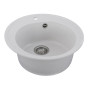 Зображення Гранітна мийка для кухні VALESO LUNA 510 матова Біла в крапку ИМ Light-Deco 7 
