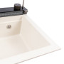 Изображение Гранітна мийка VALESO IRENA 6846 матова Біла в крапку ИМ Light-Deco 5 