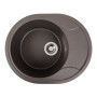 Изображение Гранітна мийка для кухні Platinum 5847 ONYX матова Темна скеля ИМ Light-Deco 