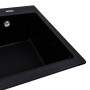 Изображение Гранітна мийка для кухні VALESO NIKA 7545 матова Чорний металік ИМ Light-Deco 2 