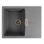 Изображение Гранітна мийка для кухні VALESO ZIRKONE 6250 матова Сірий металік ИМ Light-Deco 