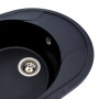 Изображение Гранітна мийка для кухні VALESO ONYX 5847 матова Чорна ИМ Light-Deco 4 