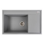 Изображение Гранітна мийка для кухні VALESO 7950 AZURIT матовий Сірий металік ИМ Light-Deco 