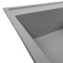 Изображение Гранітна мийка для кухні VALESO 7950 AZURIT матовий Сірий металік ИМ Light-Deco 1 