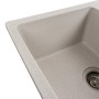 Зображення Гранітна мийка для кухні VALESO ZIRKONE 6250 матова Біла в крапку ИМ Light-Deco 1 