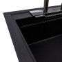 Изображение Гранітна мийка VALESO ATRUM 7950 матова Чорний металік ИМ Light-Deco 6 