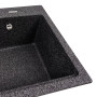 Зображення Гранітна мийка для кухні VALESO NIKA 7545 матова Графіт ИМ Light-Deco 3 