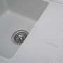 Зображення Гранітна мийка для кухні VALESO LIANA 6243 матова Біла в крапку ИМ Light-Deco 2 