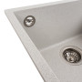 Зображення Гранітна мийка для кухні VALESO RUBA 4040 матова Біла в крапку ИМ Light-Deco 4 