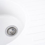 Зображення Гранітна мийка для кухні VALESO LIRA 7750 матова Білосніжна ИМ Light-Deco 1 