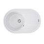 Зображення Гранітна мийка для кухні VALESO LIRA 7750 матова Білосніжна ИМ Light-Deco 