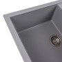Изображение Гранітна мийка для кухні VALESO SELENA 7950 матова Сірий металік ИМ Light-Deco 1 