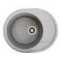 Изображение Гранітна мийка для кухні VALESO ONYX 5847 матова Сіра ИМ Light-Deco 