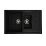 Изображение Гранітна мийка для кухні VALESO TOSKANA 7850W матова Чорна ИМ Light-Deco 1 