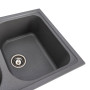 Изображение Гранітна мийка для кухні VALESO 7950 Equatoria матовий Сірий мусон ИМ Light-Deco 3 