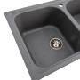 Изображение Гранітна мийка для кухні VALESO 7950 Equatoria матовий Сірий мусон ИМ Light-Deco 4 
