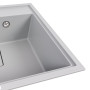 Зображення Кухонна мийка гранітна VALESO 6050 SHERLIT (сірий металік) ИМ Light-Deco 3 