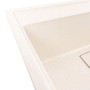 Зображення Кухонна мийка гранітна VALESO 6050 SHERLIT (біла в крапку) ИМ Light-Deco 4 