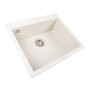 Изображение Кухонна гранітна мийка 5750 DAVINA VALESO біла в крапку ИМ Light-Deco 1 