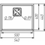 Изображение Кухонна гранітна мийка 5444 AMELI VALESO біла в крапку ИМ Light-Deco 1 