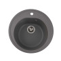 Изображение Гранітна мийка для кухні Platinum 510 LUNA матова Сірий мусон ИМ Light-Deco 