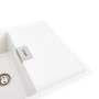 Зображення Гранітна мийка для кухні Platinum 8650 DIAMOND матова (біла в крапку) ИМ Light-Deco 2 