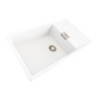 Зображення Гранітна мийка для кухні Platinum 8650 DIAMOND матова (біла в крапку) ИМ Light-Deco 1 