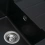 Зображення Гранітна мийка для кухні VALESO INTENSO 6550 матова Чорна ИМ Light-Deco 5 