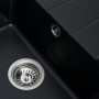 Зображення Гранітна мийка для кухні VALESO INTENSO 6550 матова Чорний металік ИМ Light-Deco 5 