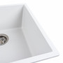 Зображення Гранітна мийка для кухні VALESO RUBA 4040 матова Білосніжний ИМ Light-Deco 3 