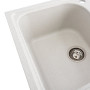 Изображение Гранітна мийка для кухні VALESO 7950 Equatoria матова Біла в крапку ИМ Light-Deco 4 