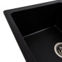 Изображение Гранітна мийка для кухні VALESO ZIRKONE 6250 матова Чорний металік ИМ Light-Deco 1 