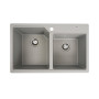 Зображення Гранітна мийка для кухні VALESO HARMONY 7850 матова Сірий металік ИМ Light-Deco 