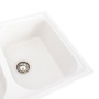 Зображення Гранітна мийка для кухні Platinum 7950 Equatoria матова Білосніжна ИМ Light-Deco 2 