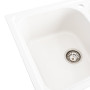 Зображення Гранітна мийка для кухні Platinum 7950 Equatoria матова Білосніжна ИМ Light-Deco 3 