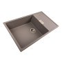 Зображення Гранітна мийка для кухні Platinum 8650 DIAMOND матова Дюна ИМ Light-Deco 1 