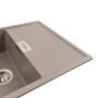 Зображення Гранітна мийка для кухні Platinum 8650 DIAMOND матова Дюна ИМ Light-Deco 2 